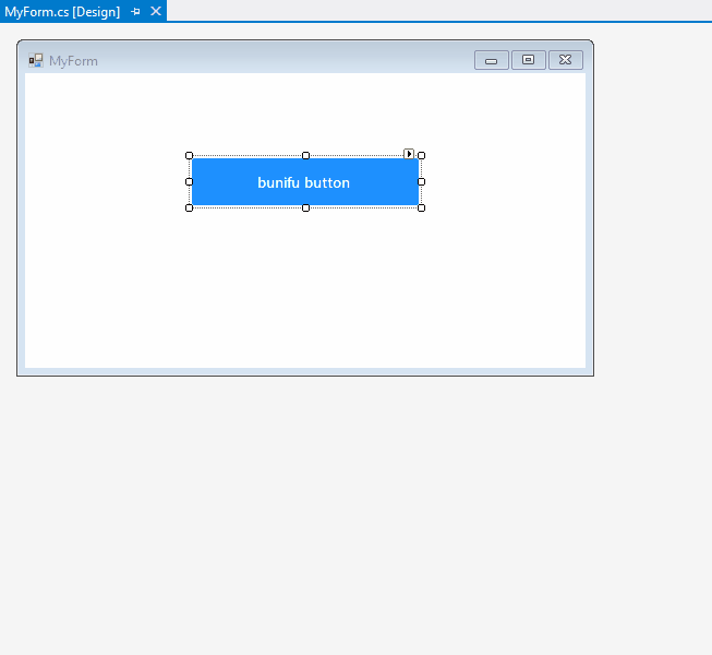 Bunifu Button preview